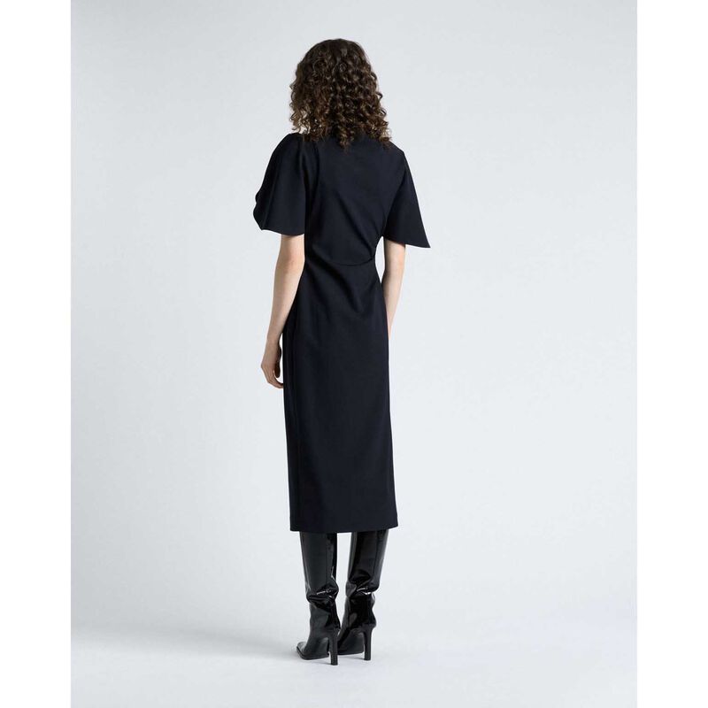Cue Crepe Draped Neck Midi Dress image number 5